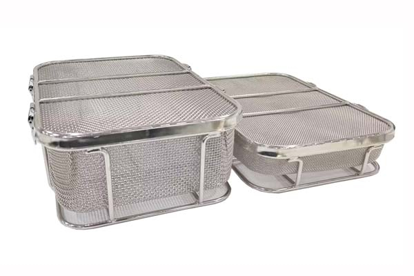 Keranjang kawat mesh dengan tutup