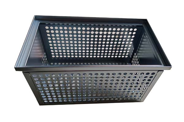 Galvanized metal perforated baskets