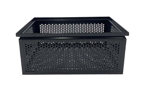black powder coating baskets