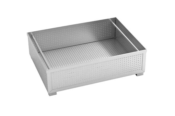 perforated metal baskets with internal handles (2)