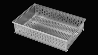 metal perforated basket