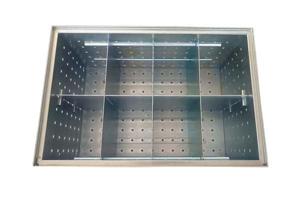 Galvanized zinc metal perforated baskets
