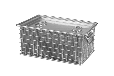 Stainless Steel Mesh Basket with Lid