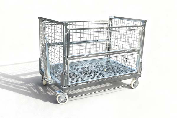 wire mesh storage trolley
