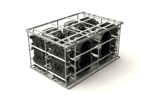 Auto parts storage wire baskets