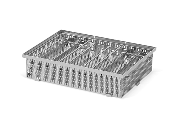 built-in perforated basket