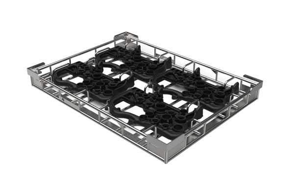 steel wire tray for large parts storage