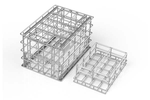 stackable wire storage basket