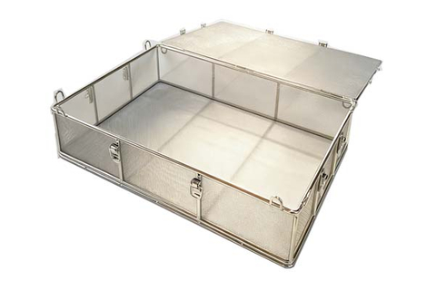 Stainless Steel Mesh Basket with Lid