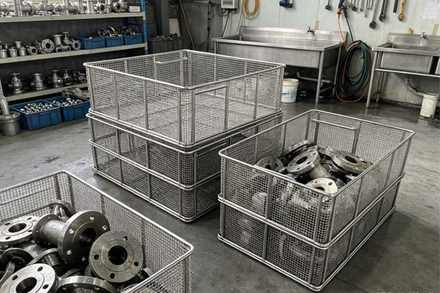 1. Mesh Baskets for Ship Parts Storage
