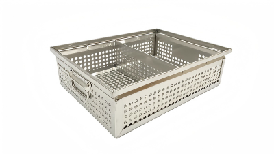 Stainless Steel Rectangular Perforated Cleaning Basket with Removable Dividers for Industrial Parts Cleaning (5).png
