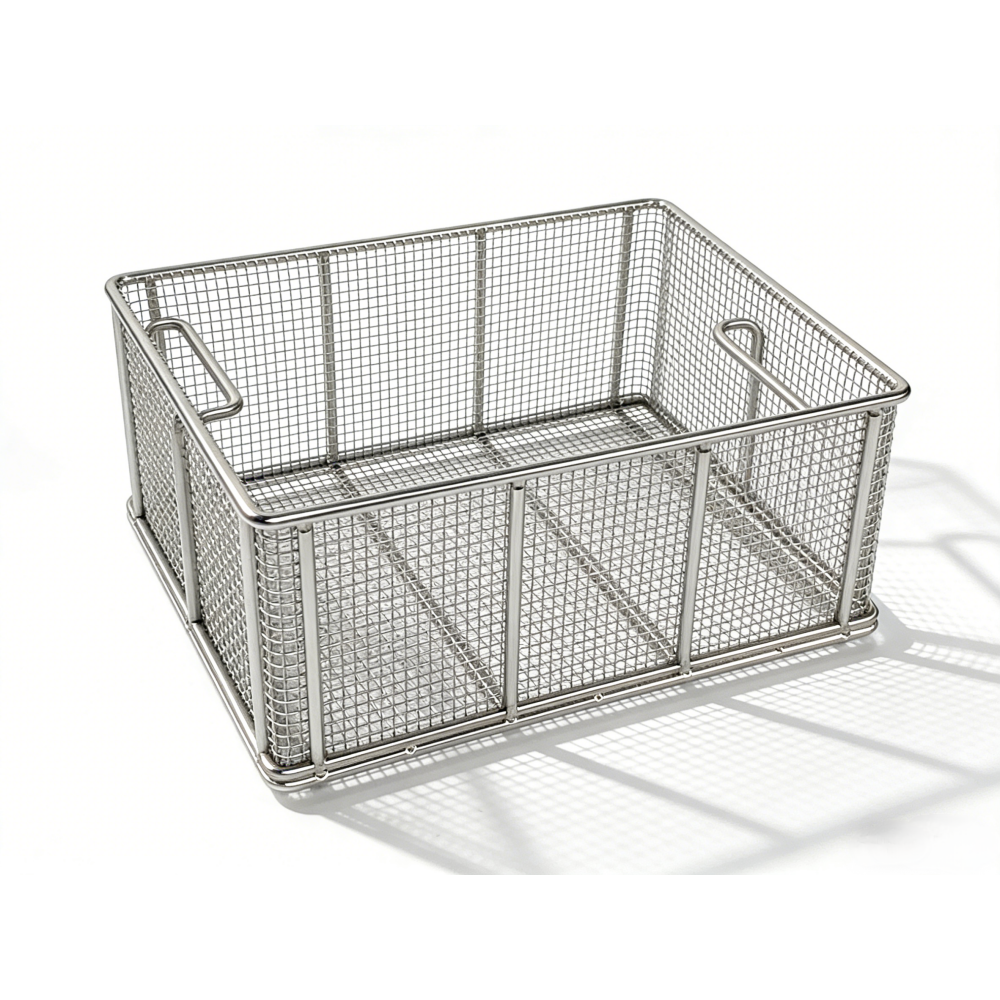 AUKE mesh basket showing two internal grips and the space below each grip